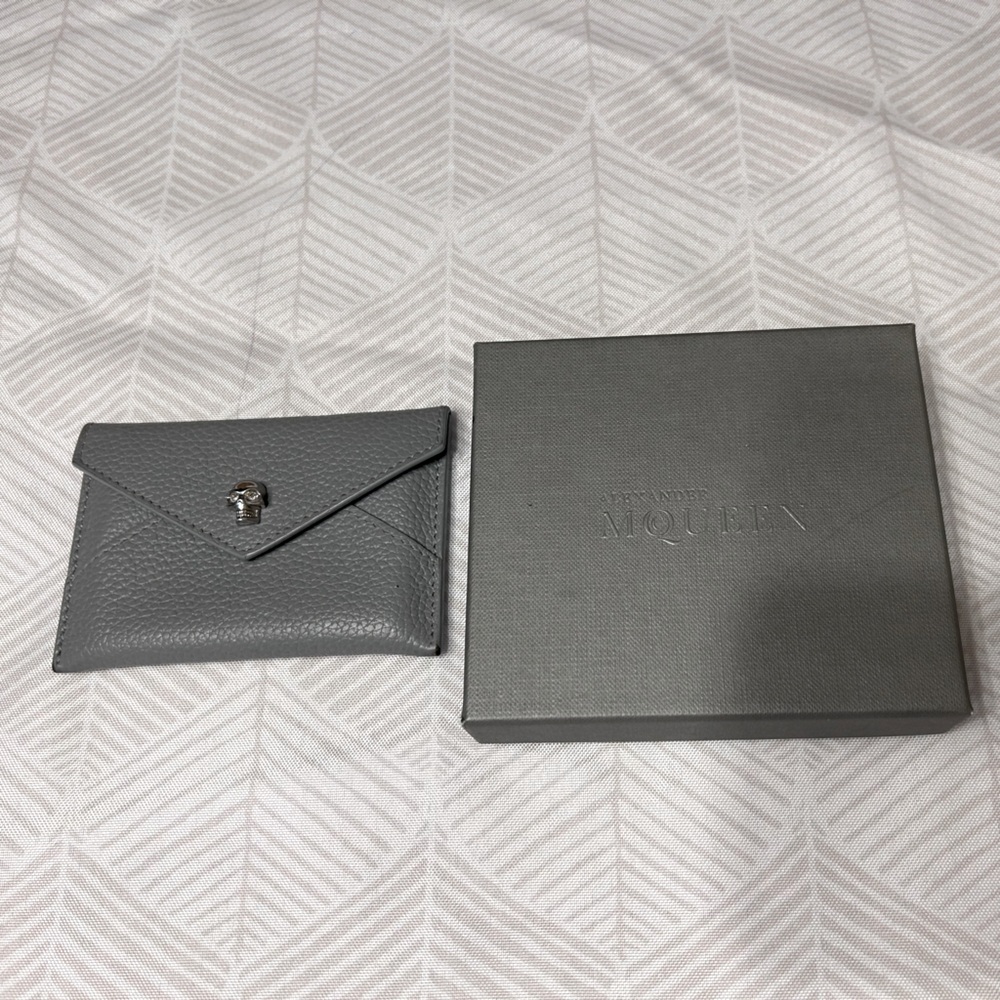 Alexander McQueen envelope card holder